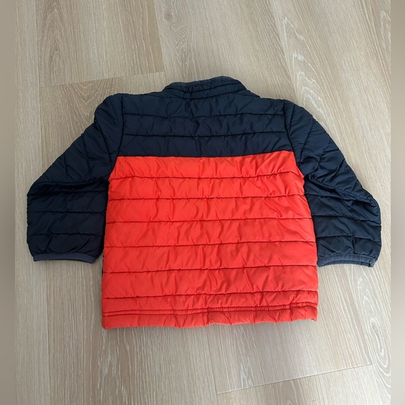 Columbia Toddler Boy's Powder Lite Jacket in Orange and Black (3T) - Picture 3 of 5